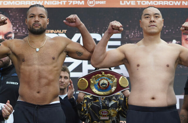 Joe Joyce looks to exact revenge over Zhilei Zhang in their rematch on Saturday, live on TNT Sports Photo Credit: Stephen Dunkley/Queensberry Promotions