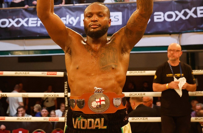 Riley became the English cruiserweight champion Photo Credit: Lawrence Lustig/BOXXER