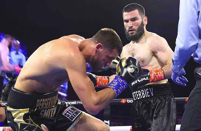 Smith Jr was stopped in two rounds by Beterbiev Photo Credit: Mikey Williams / Top Rank via Getty Images