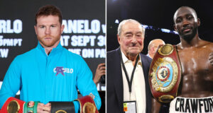 Bob Arum feels Canelo Alvarez would prove too strong for Terence Crawford Photo Credit: Esther Lin/SHOWTIME/ Mikey Williams /Top Rank via Getty Images