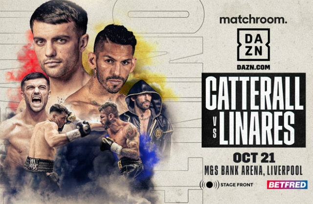 Jack Catterall faces former three-weight world champion, Jorge Linares in Liverpool on Saturday, live on DAZN Photo Credit: Matchroom Boxing