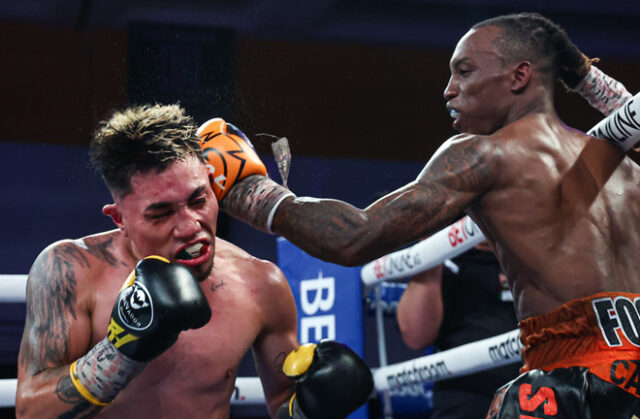 Last weekend, Foster and Hernandez went to war in Cancun.  Source: Ed Mulholland/Matchroom.