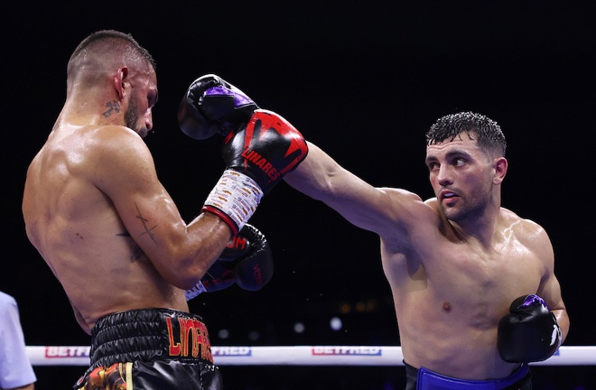 Catterall outpointed Linares in Liverpool on Saturday Photo Credit: Mark Robinson/Matchroom Boxing