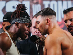 KSI faces Tommy Fury in Manchester on Saturday, live on DAZN pay-per-view Photo Credit: Misfits Boxing