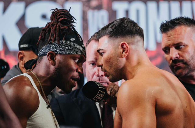 KSI faces Tommy Fury in Manchester on Saturday, live on DAZN pay-per-view Photo Credit: Misfits Boxing