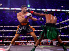 Tommy Fury scored a majority decision victory over KSI in Manchester. Photo Credit: Jason Cairnduff/ Action Images via Reuters