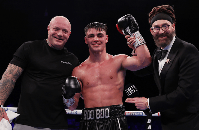 Dickinson makes the step up to ten rounds this Saturday nightCredit: Mark Robinson Matchroom Boxing