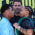 Devin Haney and Regis Prograis lock horns for the WBC super lightweight world title this weekend. Credit: Ed Mulholland/Matchroom.