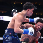 Junaid Bostan didn’t have things all his own way against Gordie Russ II last time out (Credit: Ed Mulholland / Matchroom)