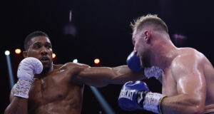 Anthony Joshua forced Otto Wallin to retire on his stool after five punishing rounds in Saudi Arabia on Saturday Photo Credit: Mark Robinson/Matchroom Boxing