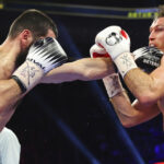 Beterbiev dropped Smith twice in the seventh round before the fight was waved off Photo Credit: Mikey Williams/Top Rank