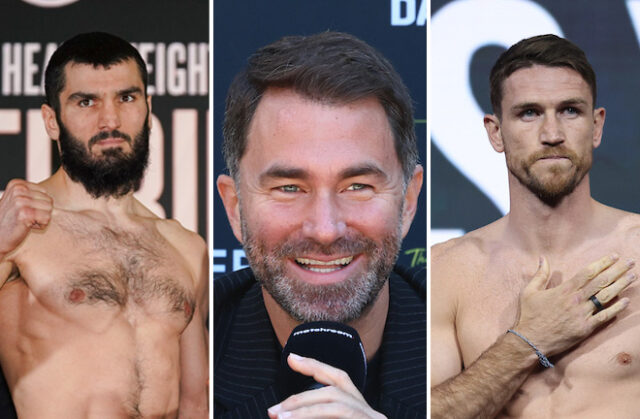 Eddie Hearn has predicted a knockout victory for Callum Smith over Artur Beterbiev in Canada this Saturday Photo Credit: Stephen Dunkley/Queensberry Promotions/Ed Mulholland/Mark Robinson/Matchroom Boxing