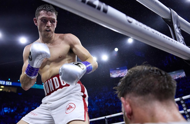 Smith blasted out Bauderlique last August Photo Credit: Mark Robinson/Matchroom Boxing