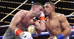 Josh Taylor has called for a rematch with Teofimo Lopez Photo Credit: Mikey Williams/Top Rank