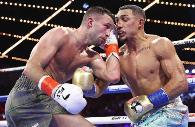 Josh Taylor has called for a rematch with Teofimo Lopez Photo Credit: Mikey Williams/Top Rank