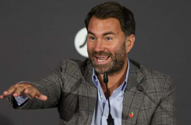 Eddie Hearn took a pop at his former broadcaster this week. (Photo Credit: DAZN)