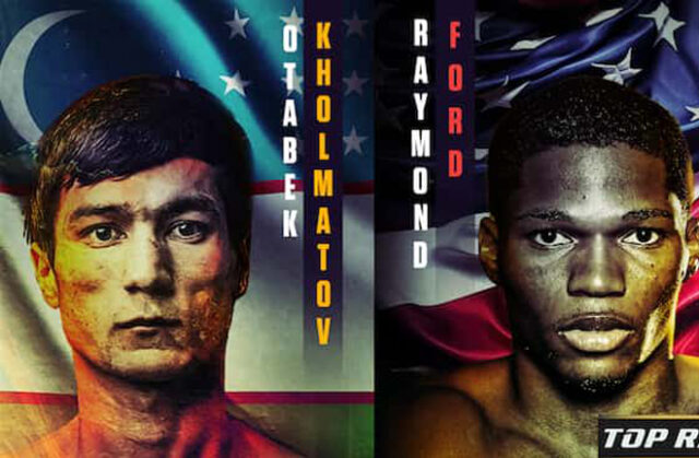 A new featherweight world champion will be crowned this weekend when Otabek Kholmatov meets Raymond Ford. (Top Rank)