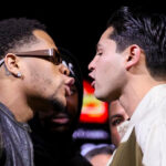 Haney and Garcia came face-to-face in New York Photo Credit: Golden Boy / Cris Esqueda