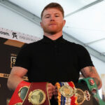 Canelo will defend his undisputed super middleweight titles against Munguia on May 4 in Las Vegas Photo Credit: Ed Mulholland/Matchroom