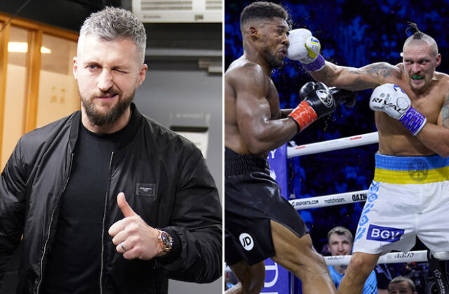 Carl Froch believes Oleksandr Usyk would beat Anthony Joshua in a third fight Photo Credit: Dave Thompson/Mark Robinson/Matchroom Boxing