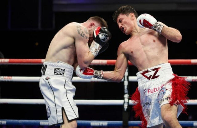 Zepeda proved to be far too much for the brave Hughes (Photo Credit: Cris Edqueda, Golden boy)