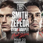 Rising Sheffield star Dalton Smith takes on his toughest test to date in Jose Zepeda. (Poster: Matchroom)