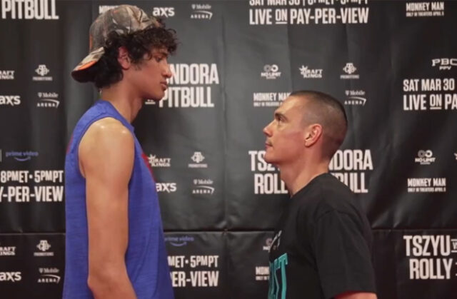 Tszyu will have to overcome a significant height difference against Fundora. (Photo Credit: PBC)