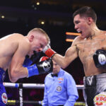 Oscar Valdez stopped Liam Wilson in the seventh round in Arizona on Friday Photo Credit: Mikey Williams/Top Rank