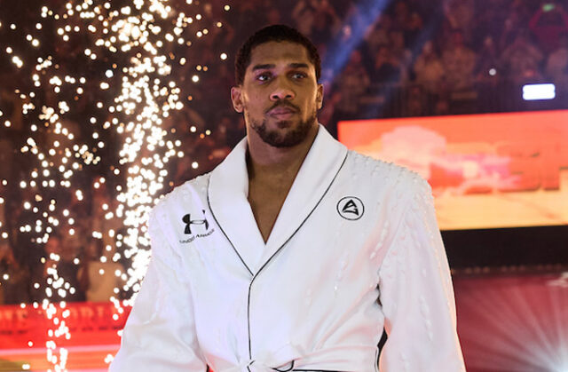 Joshua still very much has a target on his back (Photo Credit: Mark Robinson/Matchroom Boxing)