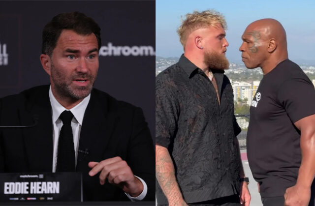 Hearn is not a fan in the slightest of the fight between Paul and Tyson (Photo Credit: Mark Robinson, Matchroom & MVP)