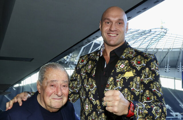 Bob Arum says Tyson Fury's performance against Francis Ngannou has given him concerns ahead of his clash with Oleksandr Usyk Photo Credit: Mikey Williams/Top Rank via Getty Images