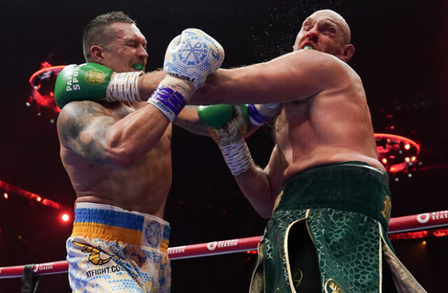 Usyk had to dig deep at times against Fury Photo Credit: Queensberry Promotions