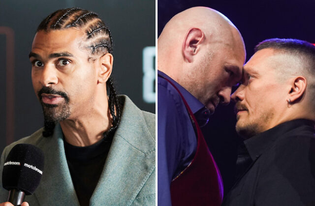 David Haye predicted Saturday's draw between Tyson Fury and Oleksandr Usyk.  Photo: Mark Robinson/Matchroom Boxing/Top Rank Boxing