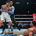 Haney took a beating at the hands of Garcia last year Photo Credit: Golden Boy / Cris Esqueda