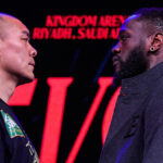 Deontay Wilder faces Zhilei Zhang in the main event Photo Credit: Mark Robinson/Matchroom Boxing