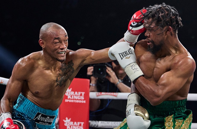 Puello fought Russell.  Photo: Esther Lin/Premier Boxing Champions