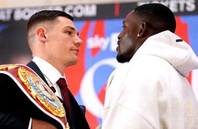 CBS and Riakporhe clash once again - this time the world title is at stake.  (Image source: Sky Sports)