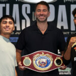 Fierro faces Santiago Photo Credit: Melina Pizano/Matchroom