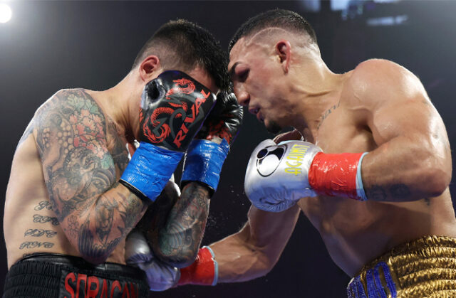 Lopez won a one-sided fight against Claggett (Photo credit: Mikey Williams, Top Rank)