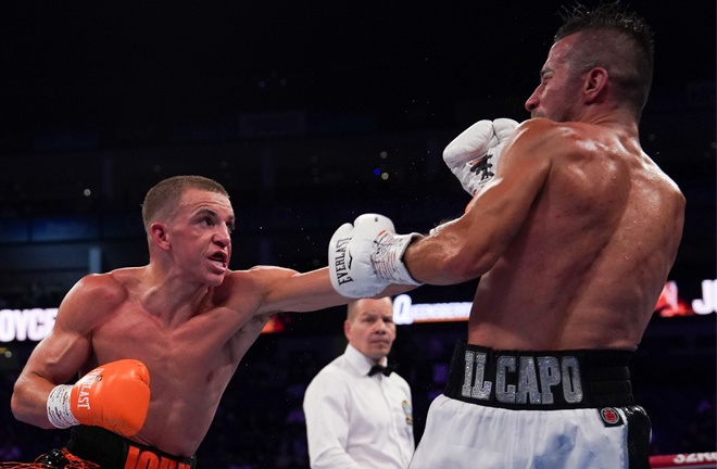 McCann defeated Baluta in a rematch to become European super bantamweight champion. Photo: Stephen Dunkley/Queensberry Promotions