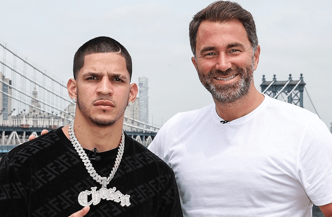 Hearn will know Berlanga has it all to do against Canelo (Photo Credit: Matchroom Boxing)