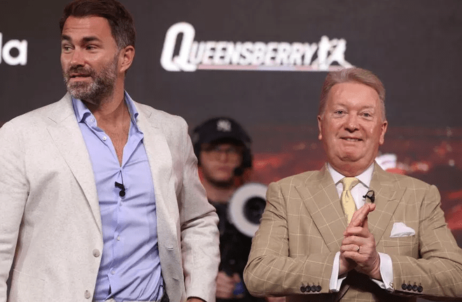 Hearn and Warren worked harmoniously throughout 2024 (Image source: Matchroom Boxing)