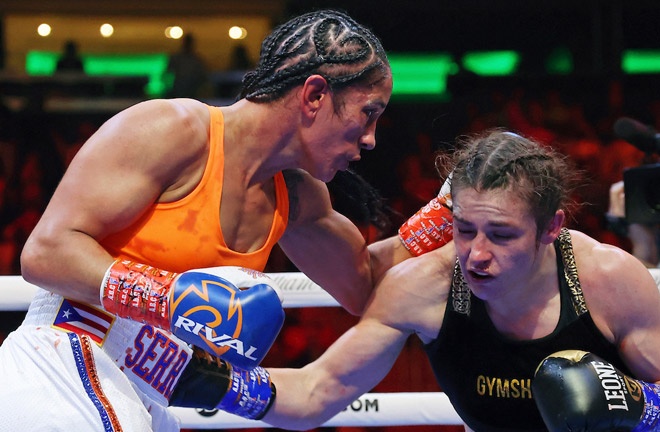 Serrano will have to wait for her chance at revenge against Taylor Photo Credit: Ed Mulholland/Matchroom