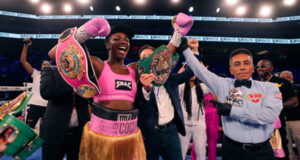 Shields added two more belts to her ever growing collection (Photo Credit: AP / Carlos Osorio)