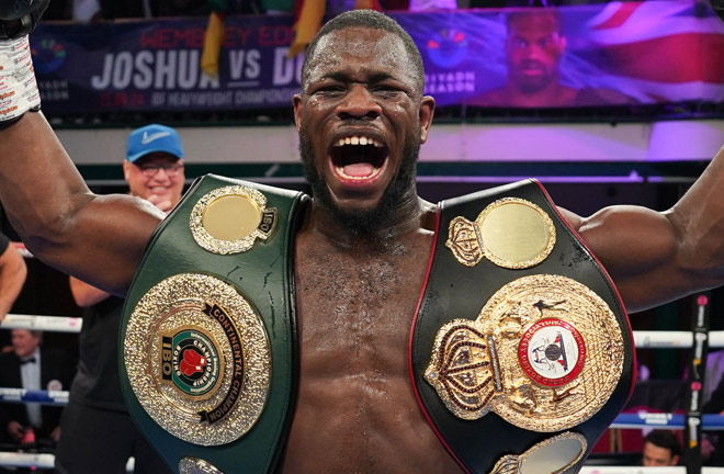 Aloys Junior secured his first professional belts Photo Credit: Stephen Dunkley/Queensberry Promotions