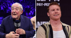 Bob Arum wants to match Canelo Alvarez with Christian Mbilli Photo Credit: Mark Robinson/Matchroom Boxing/Esther Lin/Premier Boxing Champions