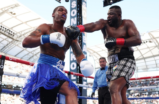 Bakole proved far too much for Anderson (Photo Credit: Mark Robinson, Matchroom Boxing)