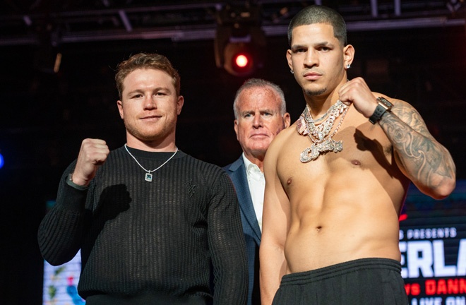 Canelo will face Berlanga on September 14. Photo: Ryan Hafey/PBC