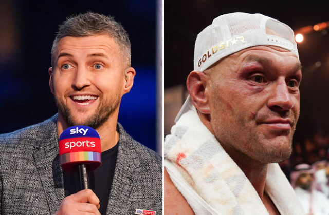 Carl Froch believes Tyson Fury will retire if he loses to Oleksandr Usyk for a second time. Photo: Dave Thompson/Matchroom/Stephen Dunkley/Queensberry Promotions