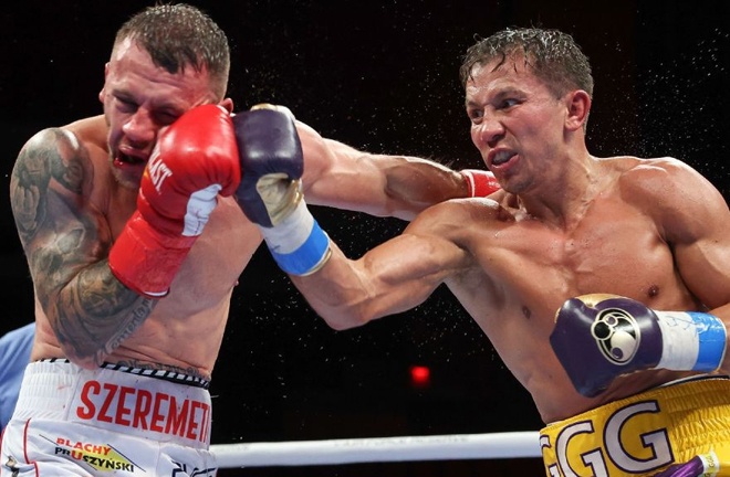 Golovkin made short work of Szeremeta (Photo Credit: Melina Pizano, Matchroom)